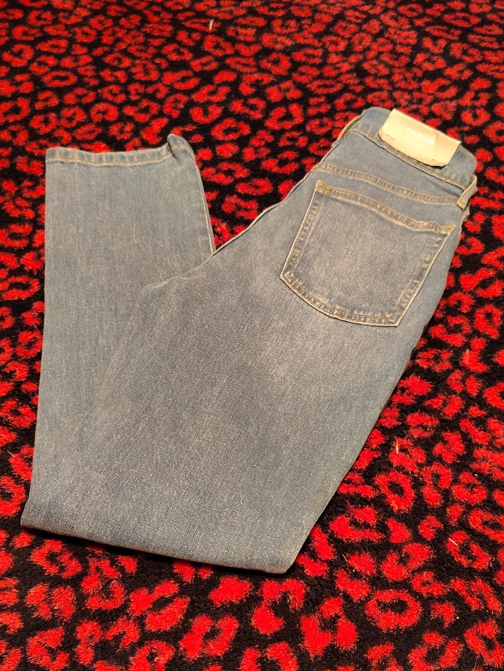 Everlane Straight-Leg Light Blue Jeans